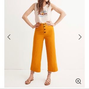 Madewell Emmett Wide-Leg Crop Pants 24 NWT
